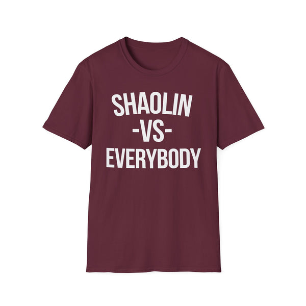 Shaolin vs Everybody T Shirt Mid Weight | SoulTees.co.uk - SoulTees.co.uk