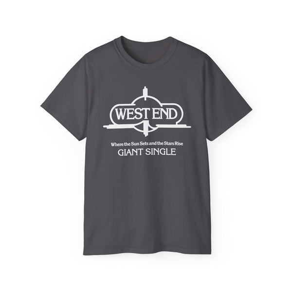 Where The Sun Sets West End Records T Shirt (Heavyweight)