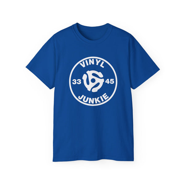 Vinyl Junkie 33 45 T Shirt (Heavyweight)
