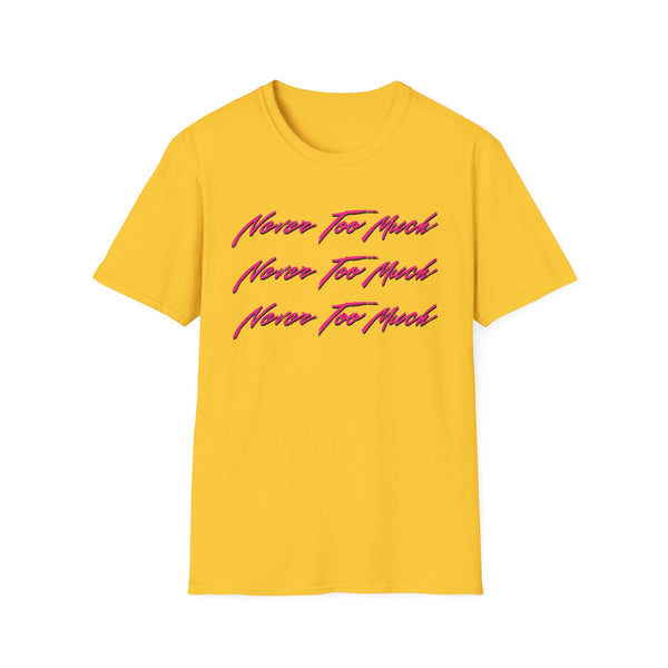 Never Too Much Luther Vandross T Shirt (Lightweight) | SoulTees.co.uk