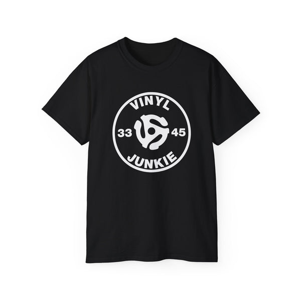 Vinyl Junkie 33 45 T Shirt (Heavyweight)