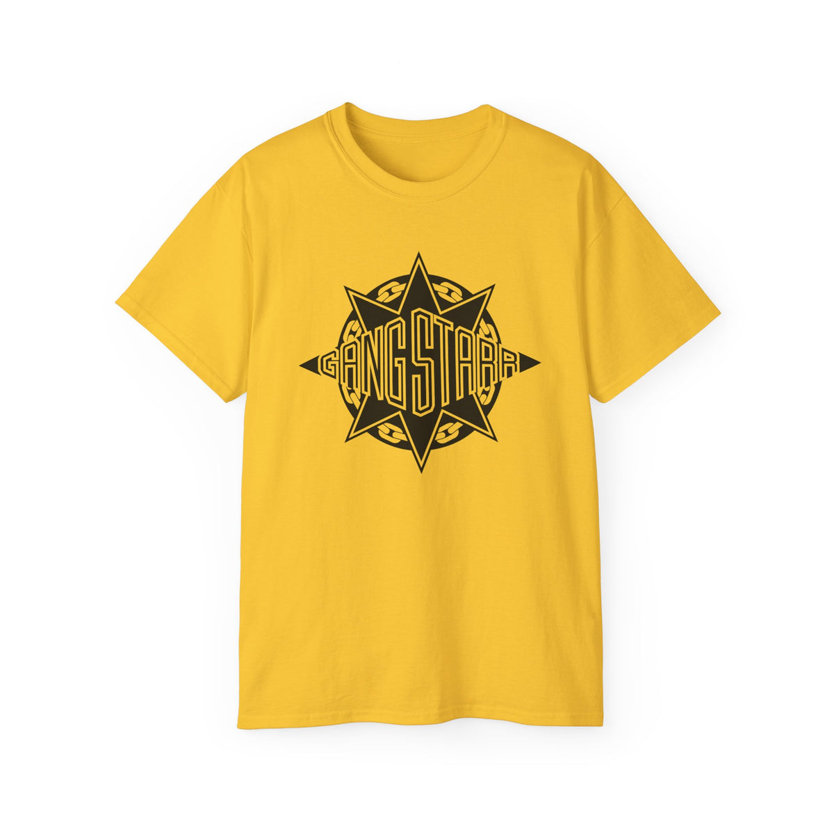 T-shirt Hip-Hop Gang Starr 'Hard To Earn' XL - Édition Promotionnelle, 100% Coton, Orange, Neuf