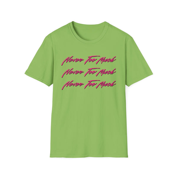 Never Too Much Luther Vandross T Shirt (Lightweight) | SoulTees.co.uk