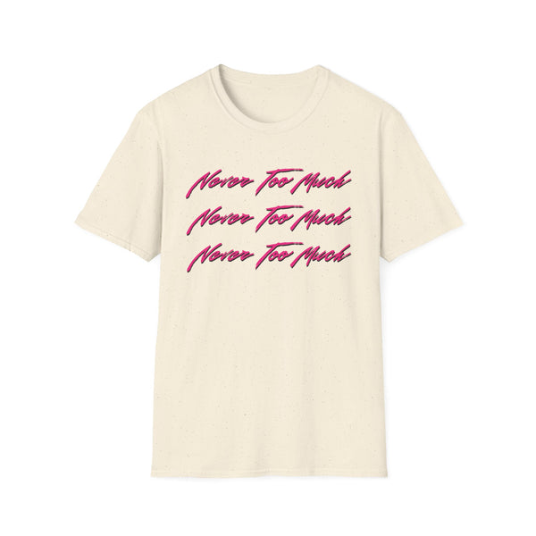 Never Too Much Luther Vandross T Shirt (Lightweight) | SoulTees.co.uk