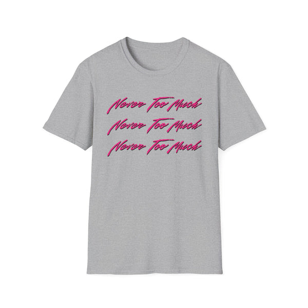 Never Too Much Luther Vandross T Shirt (Lightweight) | SoulTees.co.uk