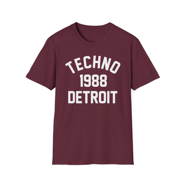 Techno Detroit 1988 T Shirt (Lightweight) | SoulTees.co.uk