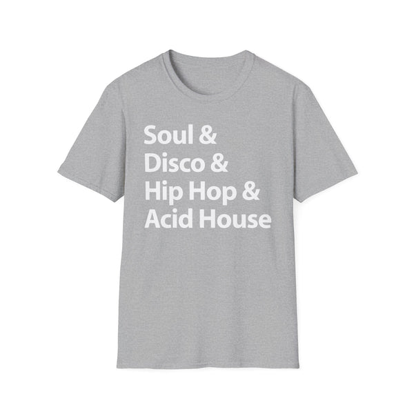 Soul Disco Hip Hop Acid House T Shirt Mid Weight | SoulTees.co.uk - SoulTees.co.uk