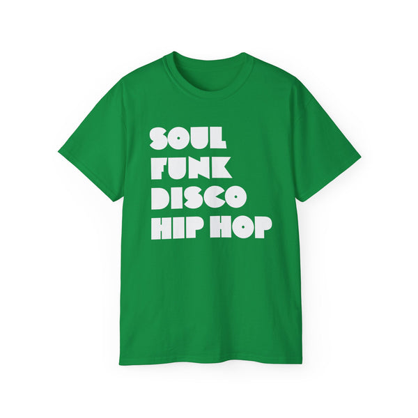 Soul Funk Disco Hip Hop T Shirt Heavyweight