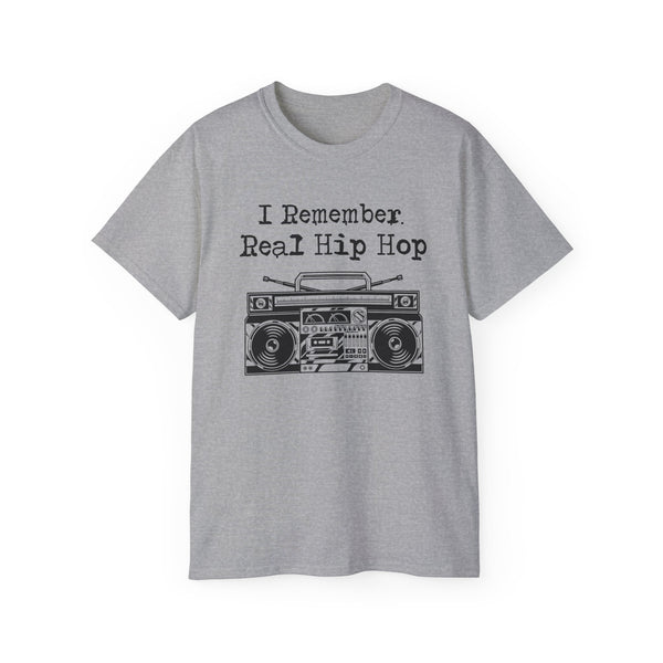 I Remember Real Hip Hop T Shirt (Heavyweight)