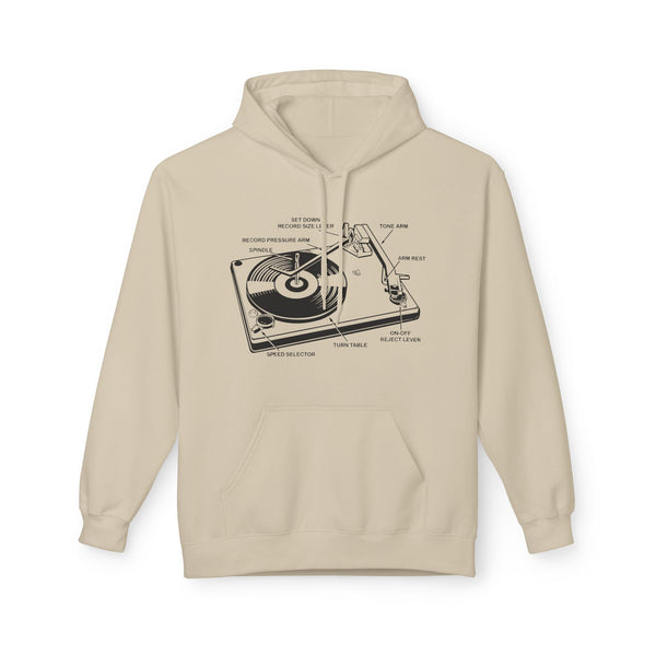 Vinyl Record Player Turntable Hoody