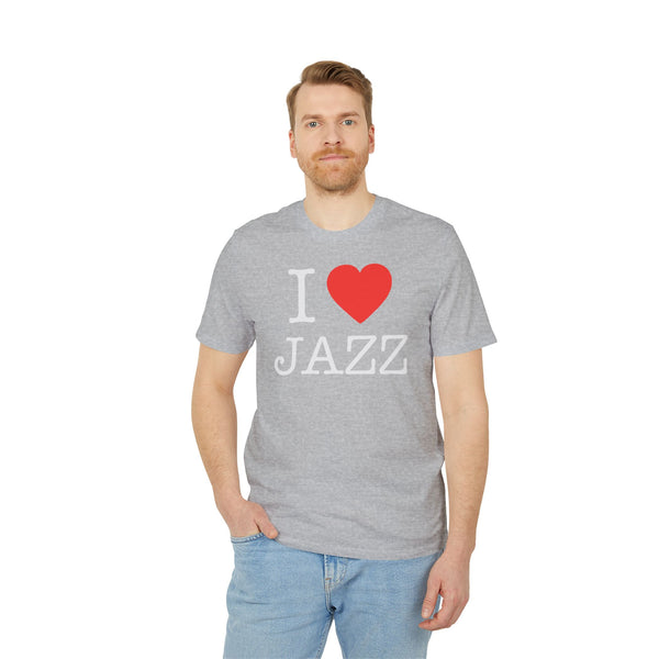 I Love Jazz T Shirt (Premium Organic)