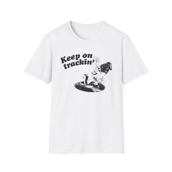 BLACK FRIDAY ONE OFF: Keep On Tracking T Shirt SMALL | 40% OFF