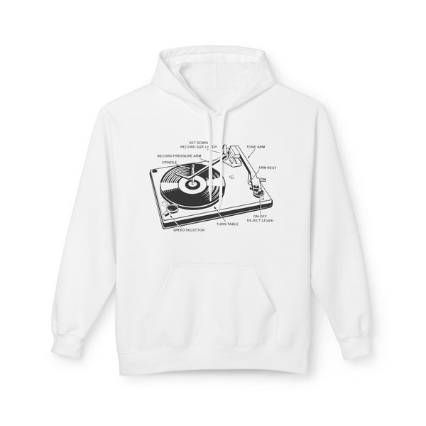 Vinyl Record Player Turntable Hoody