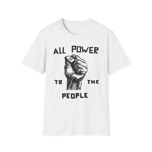 All Power To The People T Shirt Mid Weight | SoulTees.co.uk - SoulTees.co.uk