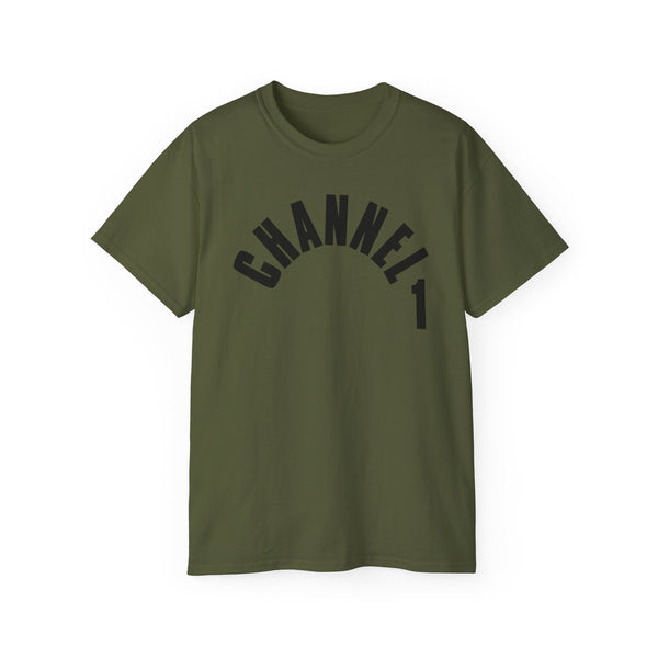 Channel 1 Records T Shirt Heavyweight