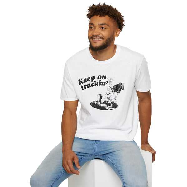 BLACK FRIDAY ONE OFF: Keep On Tracking T Shirt LARGE | 40% OFF