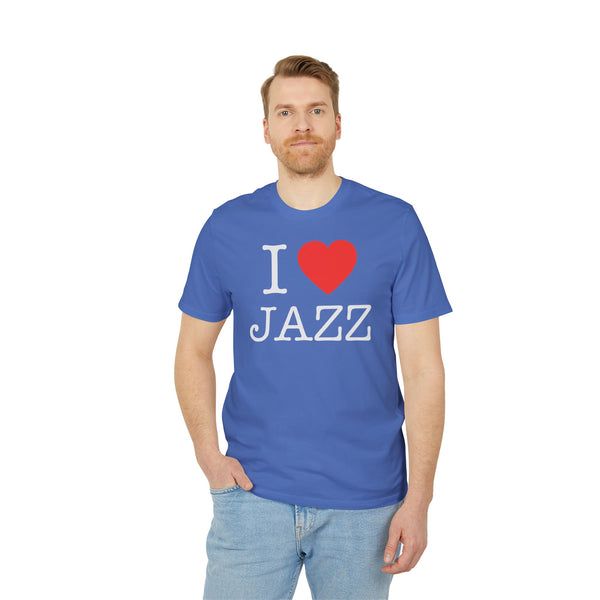 I Love Jazz T Shirt (Premium Organic)