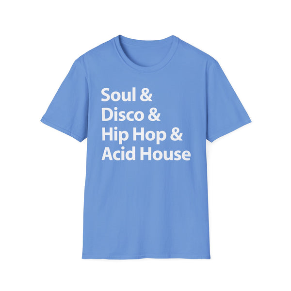 Soul Disco Hip Hop Acid House T Shirt Mid Weight | SoulTees.co.uk - SoulTees.co.uk