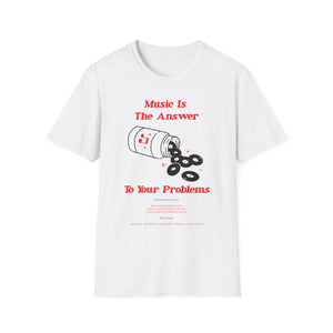 Music Is The Answer T Shirt Light Weight | SoulTees.co.uk - SoulTees.co.uk