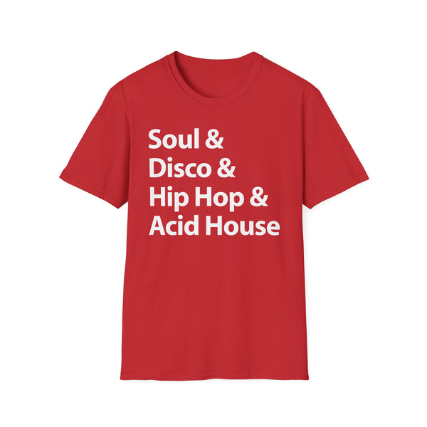 Soul Disco Hip Hop Acid House T Shirt Mid Weight | SoulTees.co.uk - SoulTees.co.uk