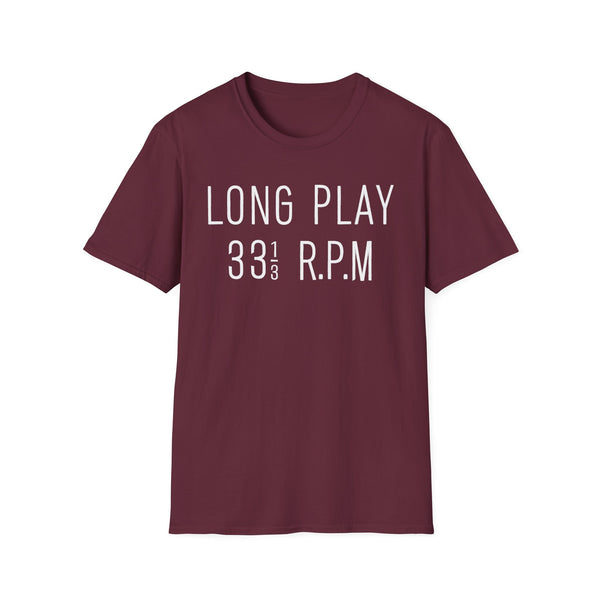 Long Play 331/3 RPM T Shirt Light Weight | SoulTees.co.uk - SoulTees.co.uk