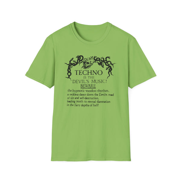 Techno is The Devil's Music T Shirt Standard Weight | SoulTees.co.uk