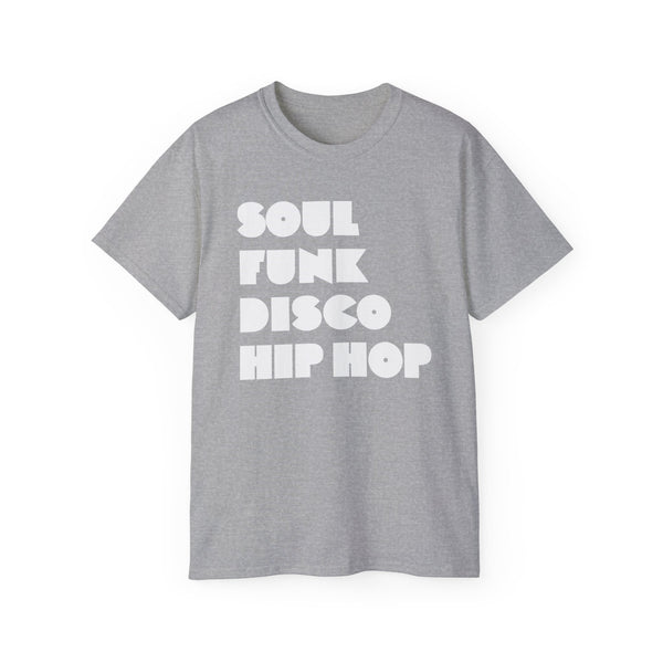 Soul Funk Disco Hip Hop T Shirt Heavyweight