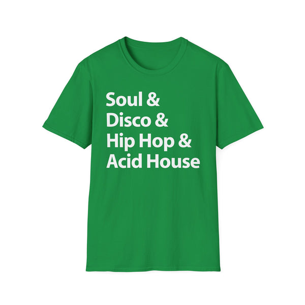 Soul Disco Hip Hop Acid House T Shirt Mid Weight | SoulTees.co.uk - SoulTees.co.uk