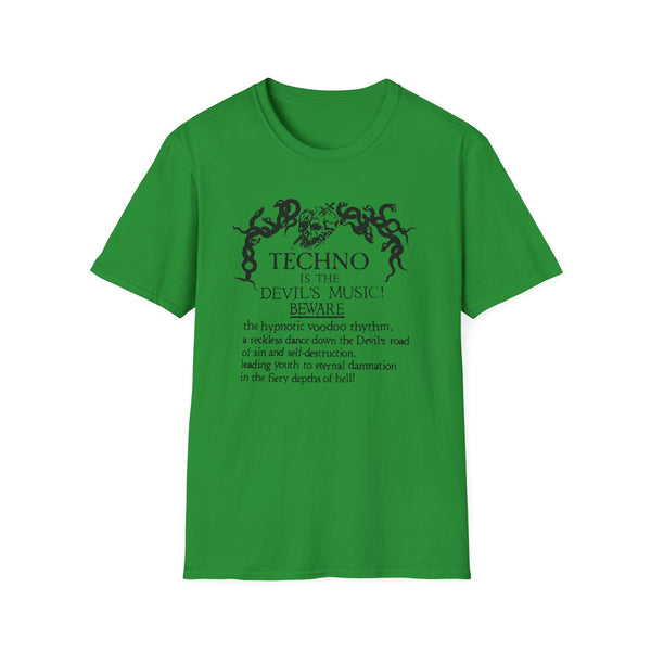 Techno is The Devil's Music T Shirt Standard Weight | SoulTees.co.uk