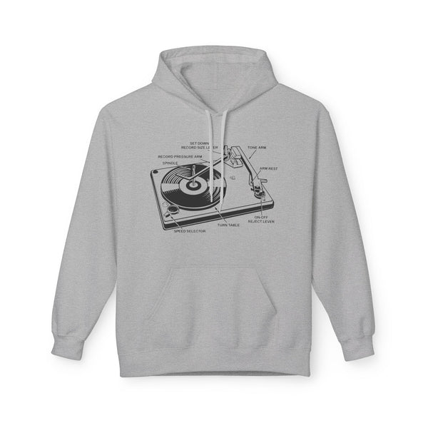Vinyl Record Player Turntable Hoody