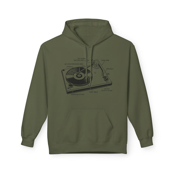 Vinyl Record Player Turntable Hoody