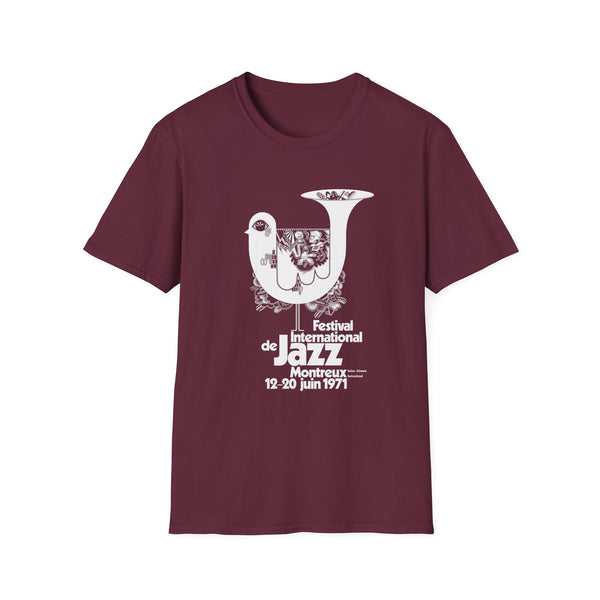 T-shirt with Festival International de Jazz Montreux 1971 graphic.