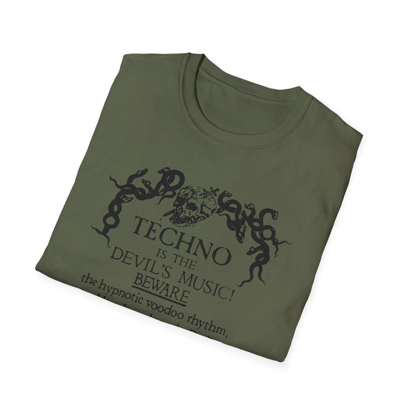 Techno is The Devil's Music T Shirt Standard Weight | SoulTees.co.uk