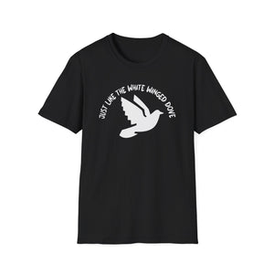 Stevie Nicks White Winged Dove T Shirt Mid Weight | SoulTees.co.uk - SoulTees.co.uk