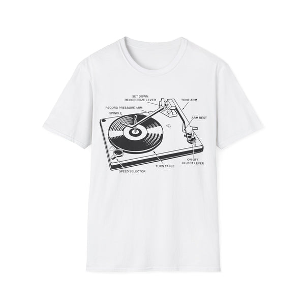 Record Player / Turntable T Shirt Light Weight | SoulTees.co.uk - SoulTees.co.uk