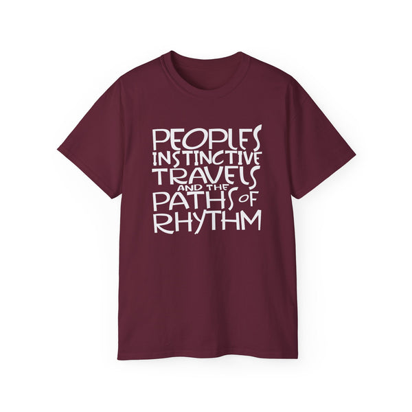 People's Instinctive Travels Lyrics T Shirt Heavyweight