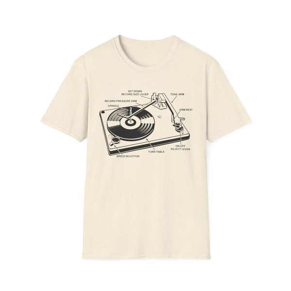Vinyl Record Player Turntable T Shirt (Lightweight) | SoulTees.co.uk