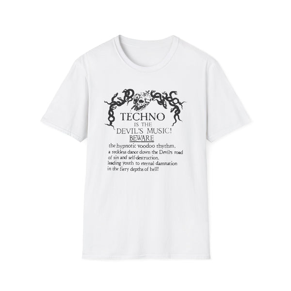 Techno is The Devil's Music T Shirt Standard Weight | SoulTees.co.uk
