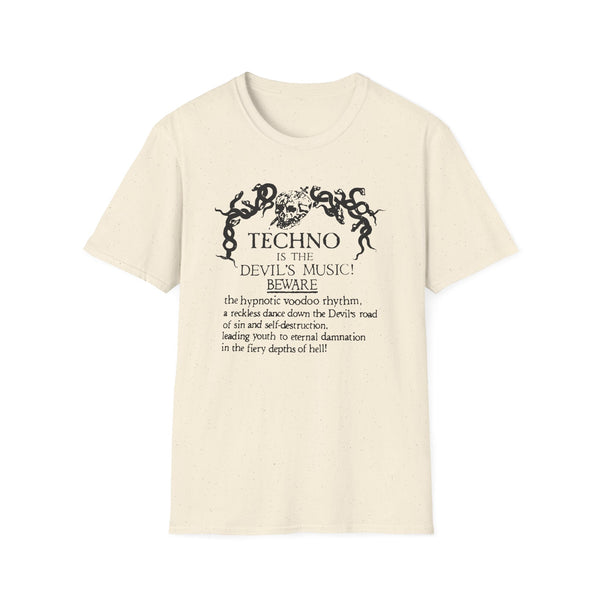 Techno is The Devil's Music T Shirt Standard Weight | SoulTees.co.uk