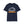 Load image into Gallery viewer, Navy t-shirt with white "FILLMORE WEST" text and orange stripes.
